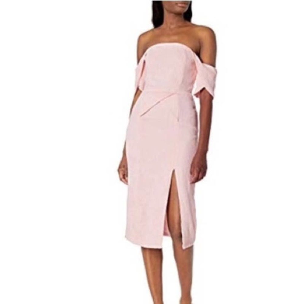 Elliatt Acacia Dress Off Shoulders Peach Textured midi dress - Picture 14 of 14